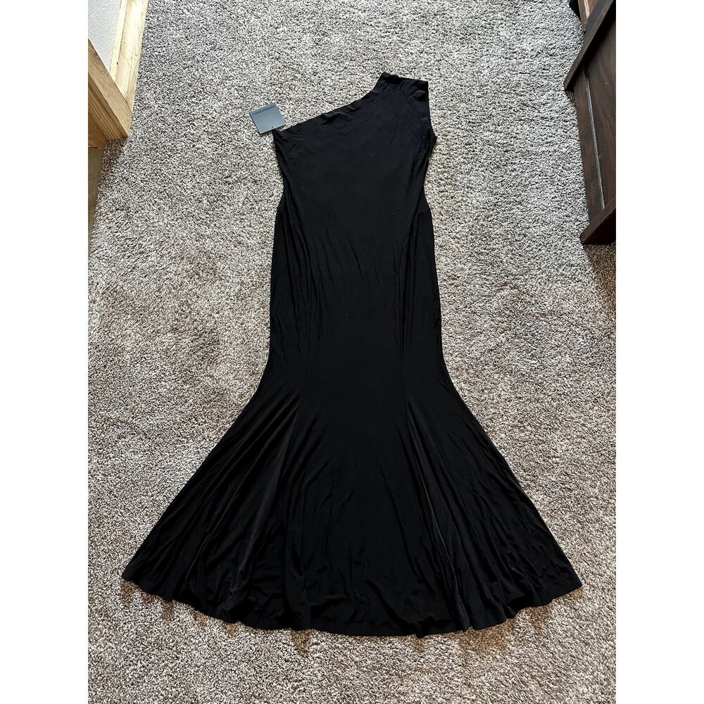 NWT NORMA KAMALI One Shoulder Mermaid Gown Size XL Designer Classic Traditional - Picture 3 of 11